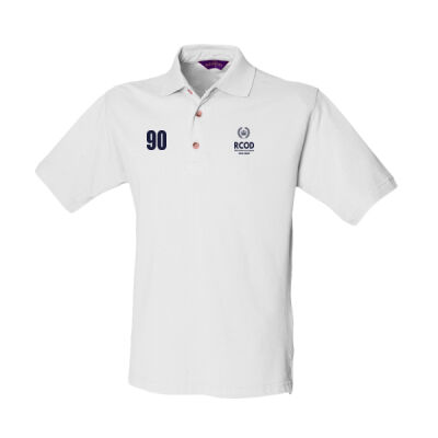 RCOD 90th White Cotton Polo shirt  Thumbnail