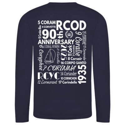 RCOD 90th Navy Technical Long Sleeve T-shirt Thumbnail