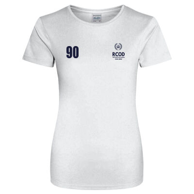RCOD 90th White Technical Ladies T- shirt Thumbnail